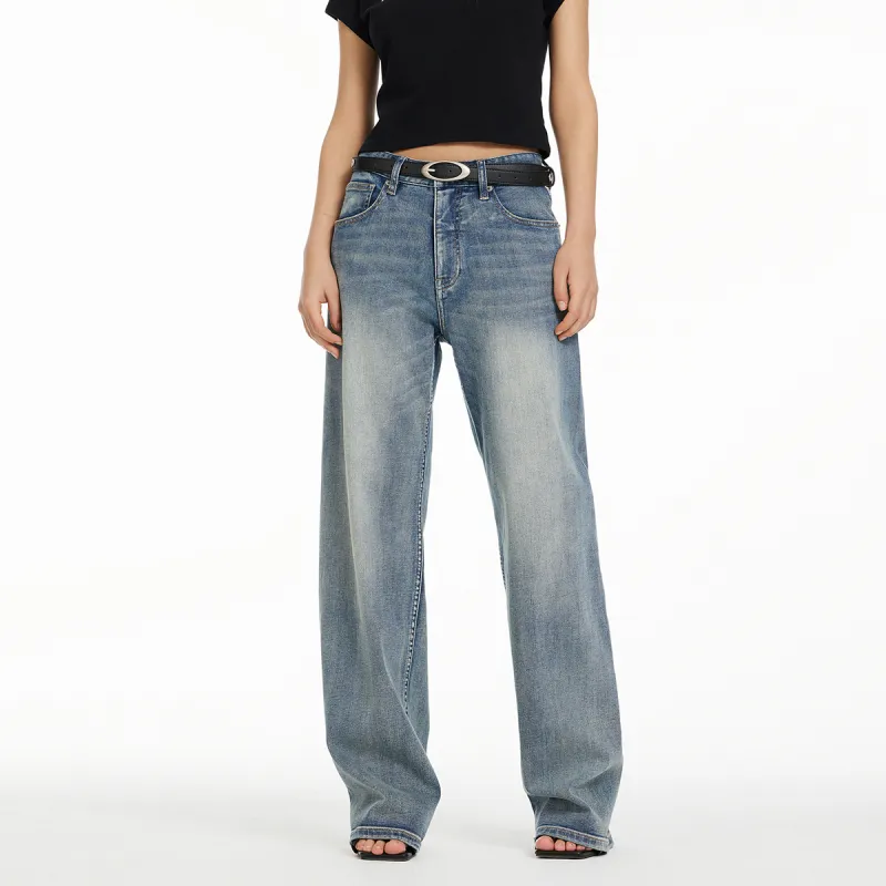 LINCchic Jeans Women's Vintage Gray Blue-2