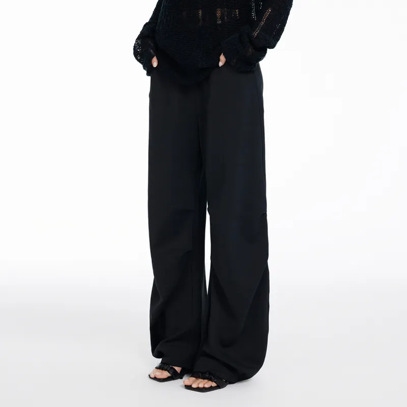 LINCchic Knitted Sports Pants Women's Black-4