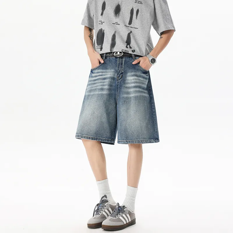 JASONWOOD Cowboy On The Run Denim Shorts Unisex-5