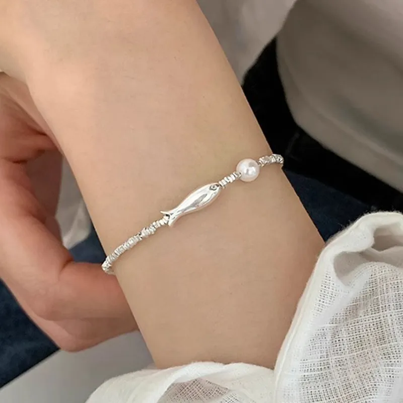 Heart Grass S92 Silver Bracelets Women's-3