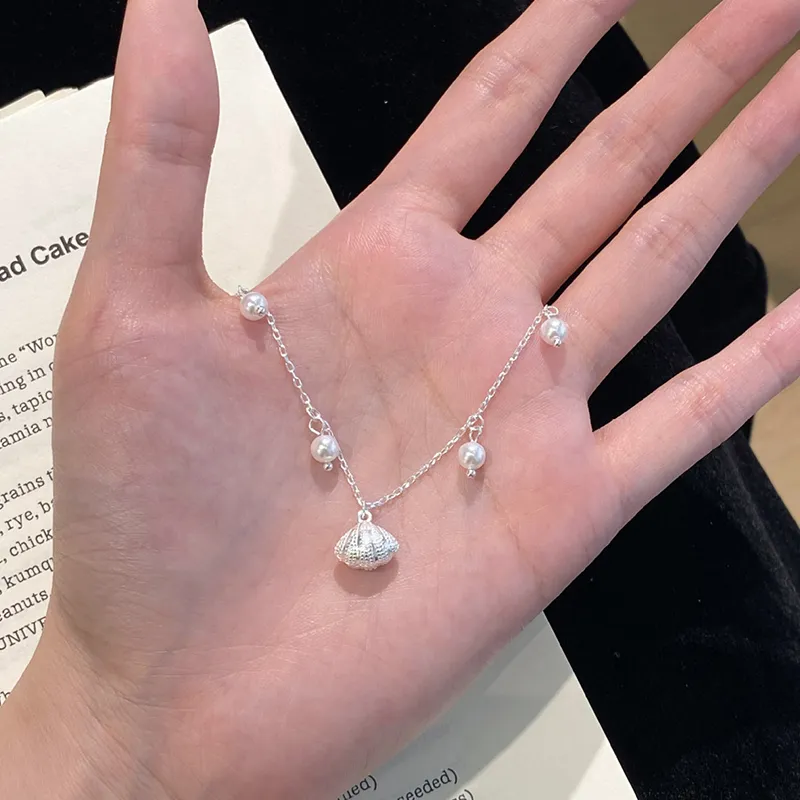 Heart Grass 925 Sterling Silver Necklaces Women's-2