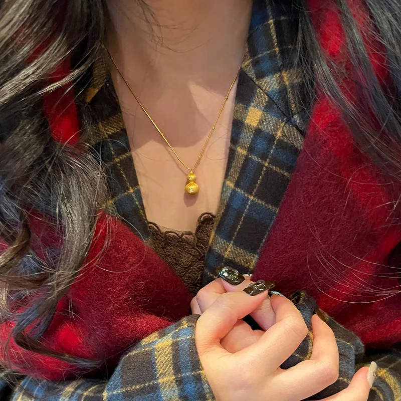 Heart Grass Alloy Necklaces Women's-3