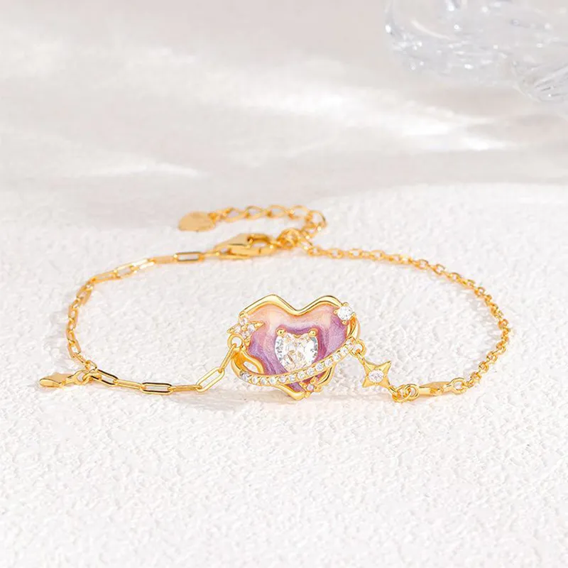 Heart Grass S925 Silver Bracelets Women's-1