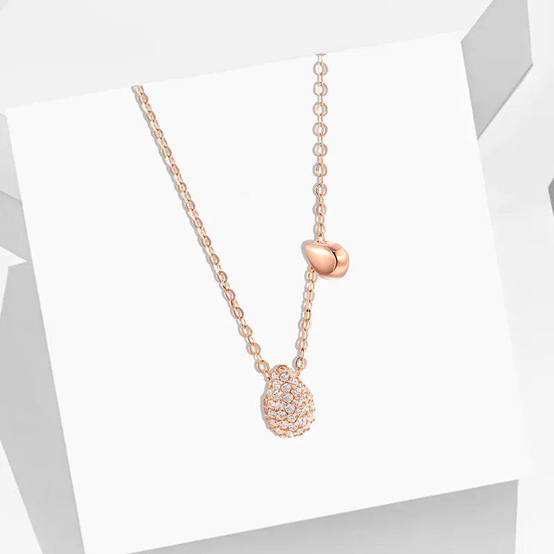 Heart Grass S925 Silver Necklaces Women's-1