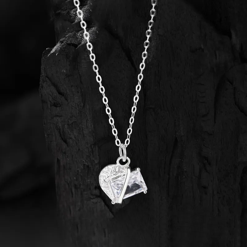 Heart Grass 999 Fine Silver Necklaces Women's-1