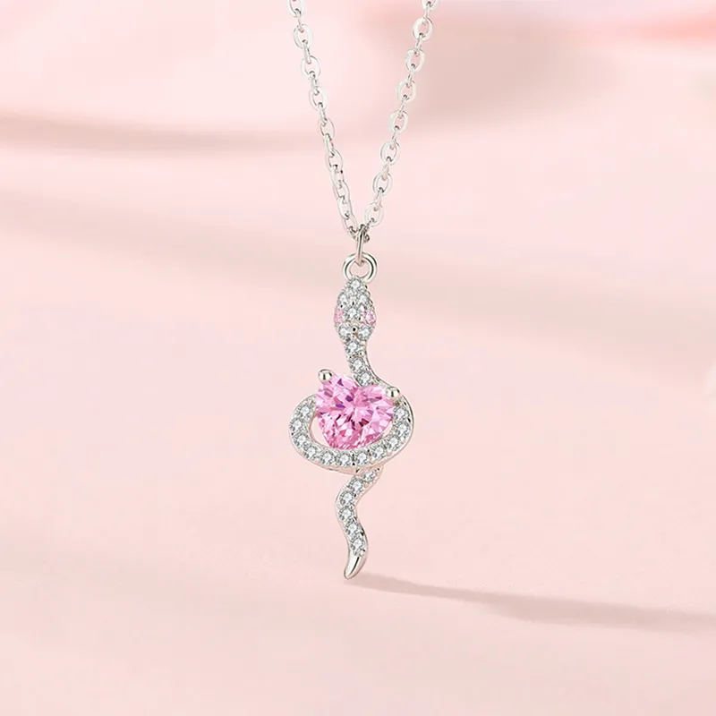 Heart Grass S925 Silver Necklaces Women's-1