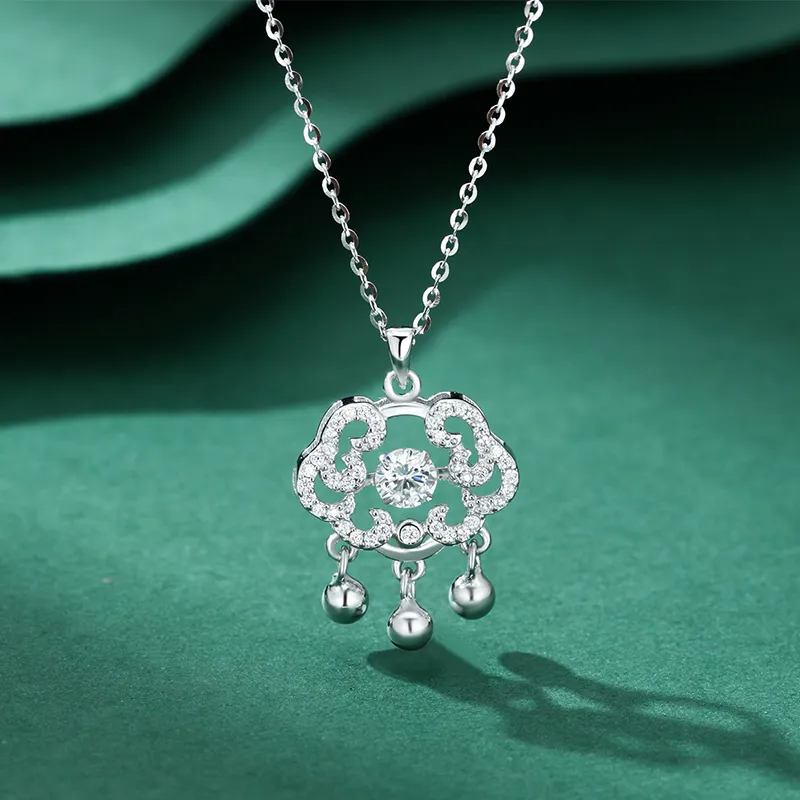 Heart Grass 999 Fine Silver Necklaces Women's-1