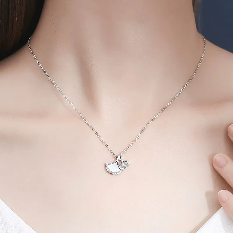 Heart Grass 999 Fine Silver Necklaces Women's-3