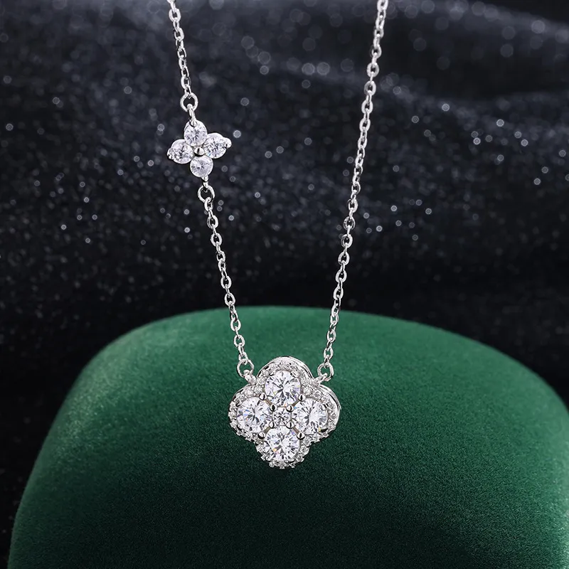Heart Grass S999 Fine Silver Necklaces Women's-1