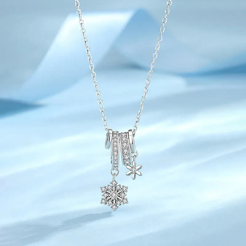 Heart Grass S925 Silver Necklaces Women's-1