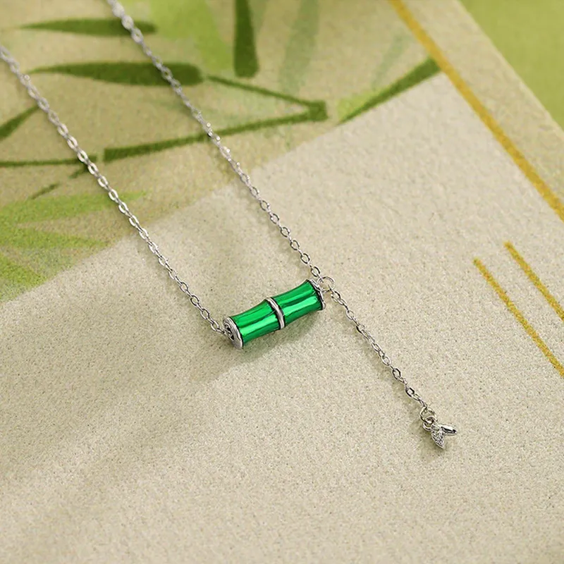 Heart Grass 999 Fine Silver Necklaces Women's-4