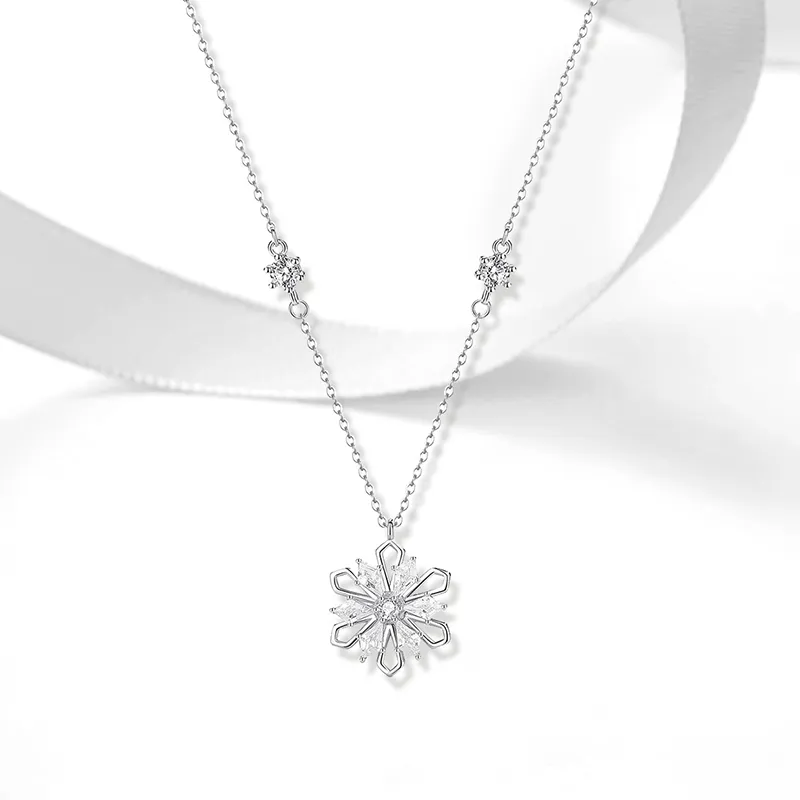 Heart Grass S925 Silver Necklaces Women's-1