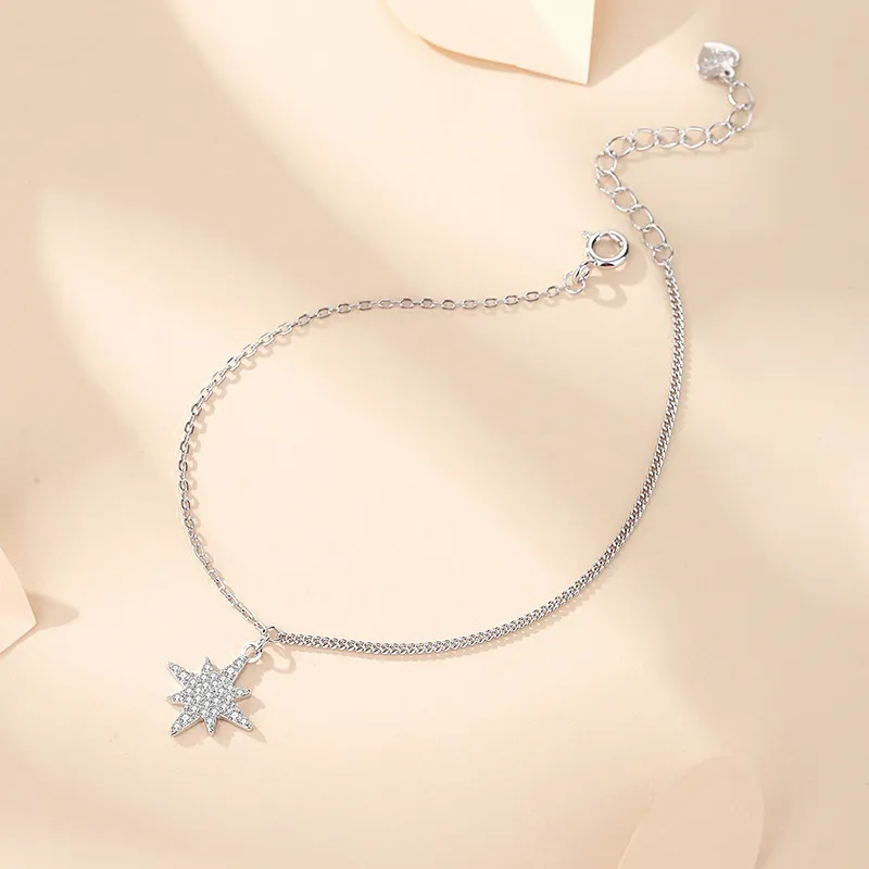 Heart Grass S925 Silver Bracelets Women's-2