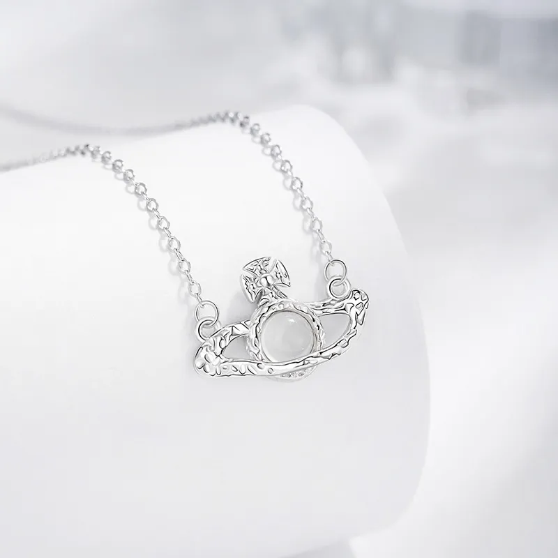 Heart Grass S925 Silver Necklaces Women's-2