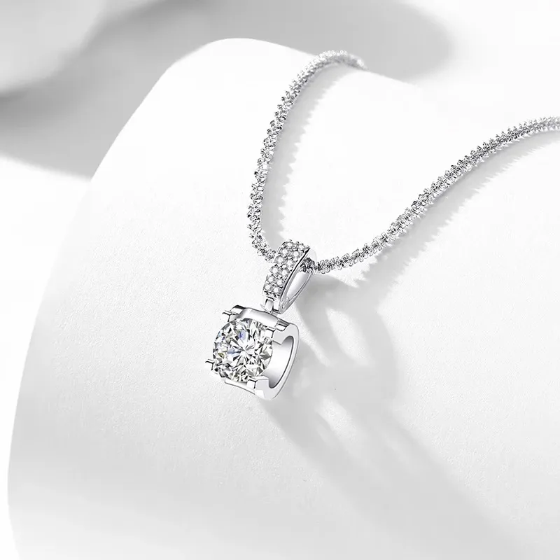 Heart Grass S925 Silver Necklaces Women's-2
