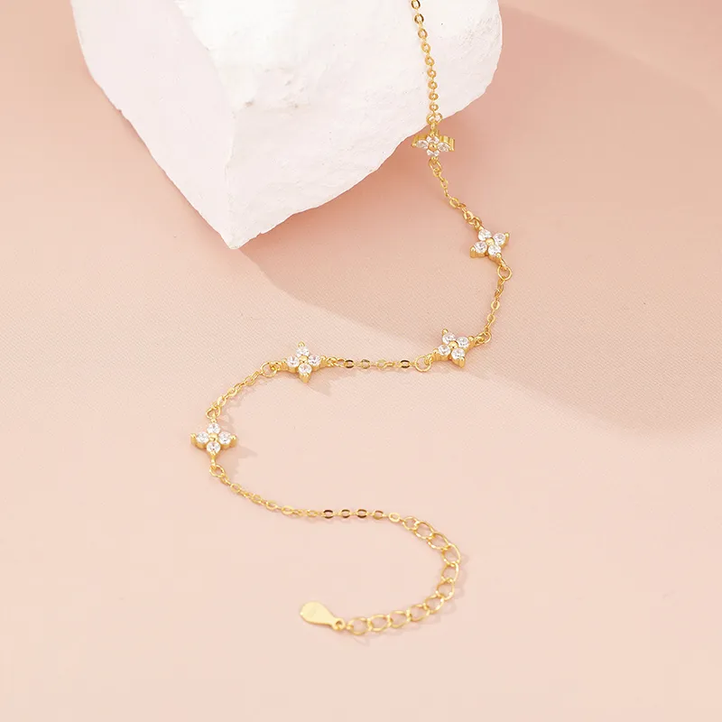Heart Grass S92 Silver Bracelets Women's-2