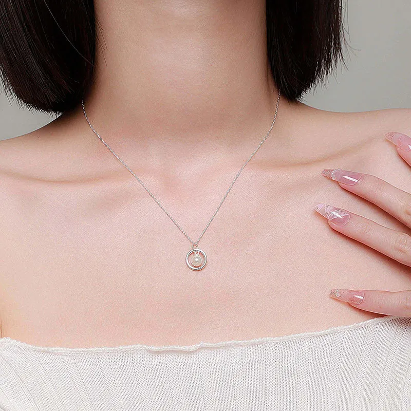 Heart Grass 999 Fine Silver Necklaces Women's-3