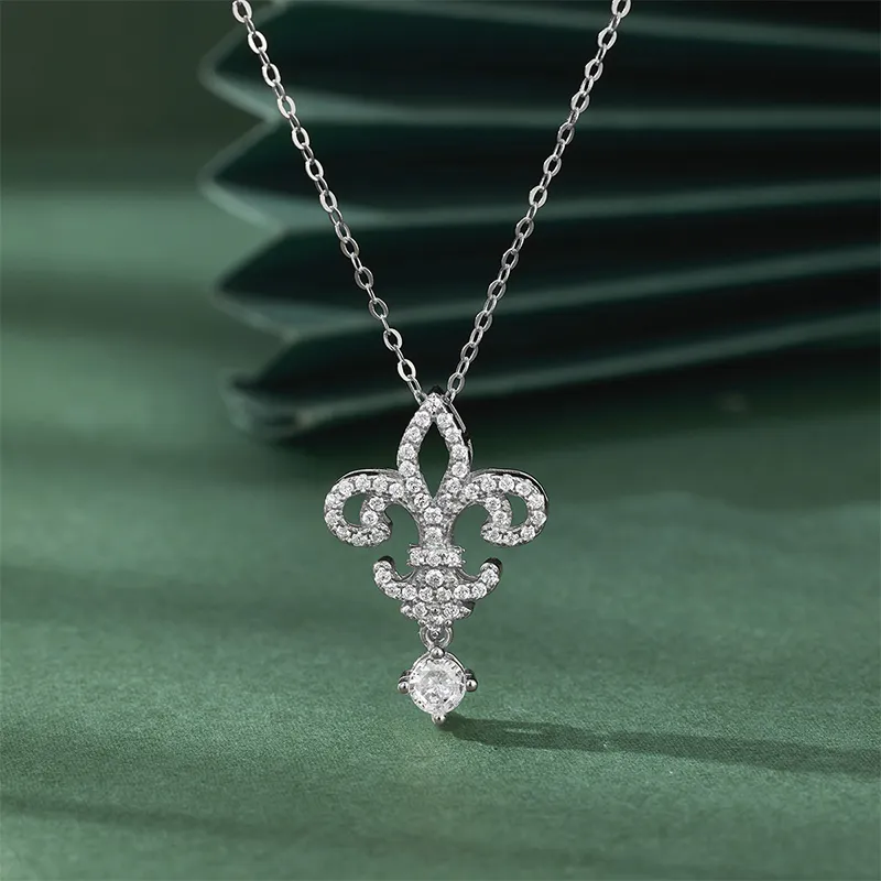 Heart Grass S925 Silver Necklaces Women's-1