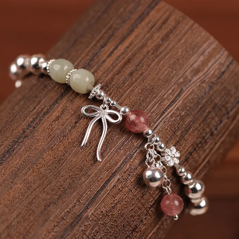 Heart Grass S925 Silver Bracelets Women's-2