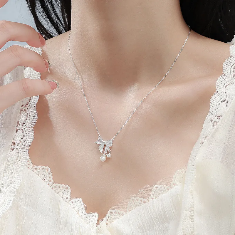 Heart Grass 999 Fine Silver Necklaces Women's-3