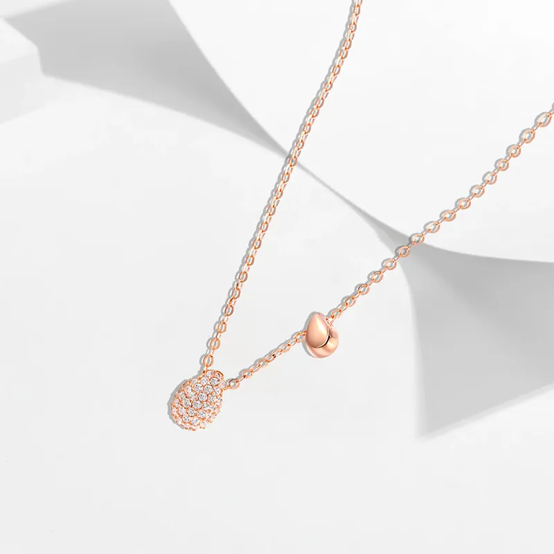 Heart Grass S925 Silver Necklaces Women's-2