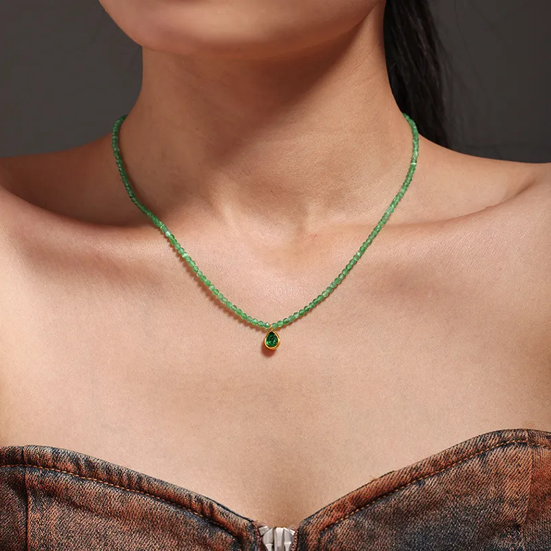 Heart Grass Alloy Necklaces Women's-3