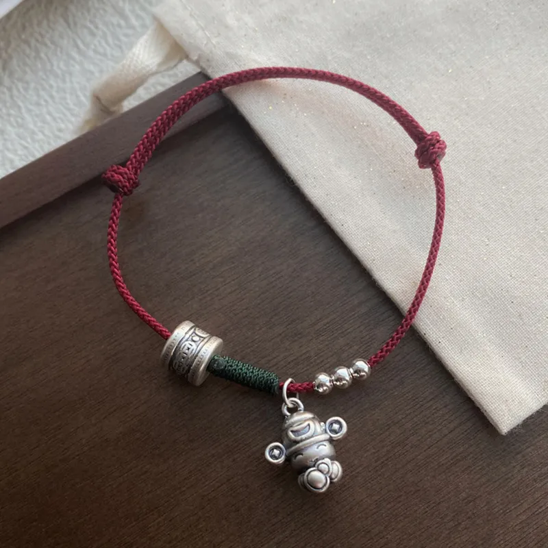 Heart Grass 999 Fine Silver Bracelets Women's-1