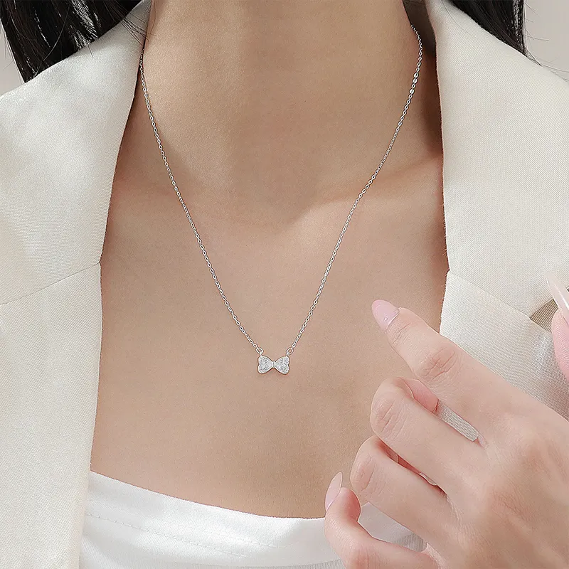 Heart Grass 999 Fine Silver Necklaces Women's-3
