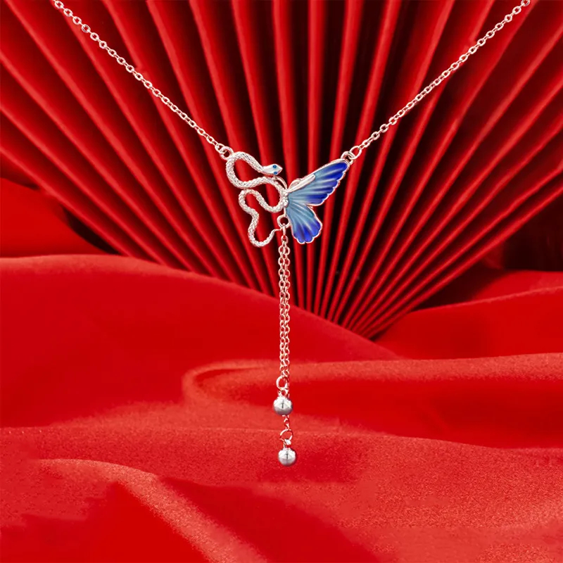 Heart Grass S925 Silver Necklaces Women's-1