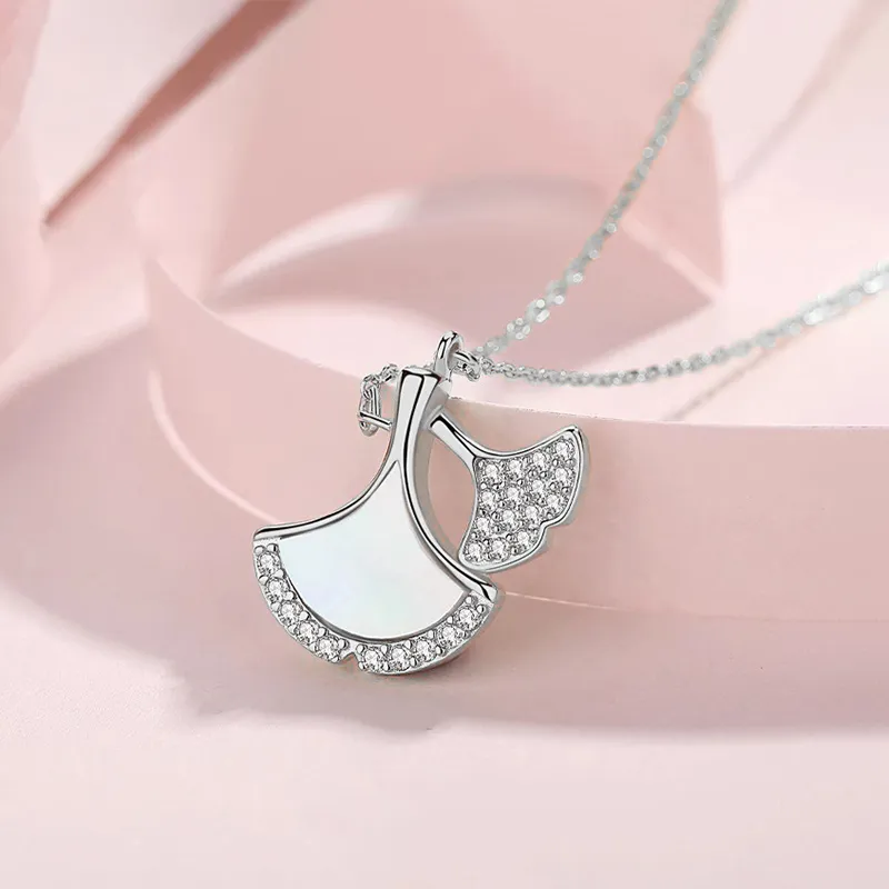 Heart Grass 999 Fine Silver Necklaces Women's-2