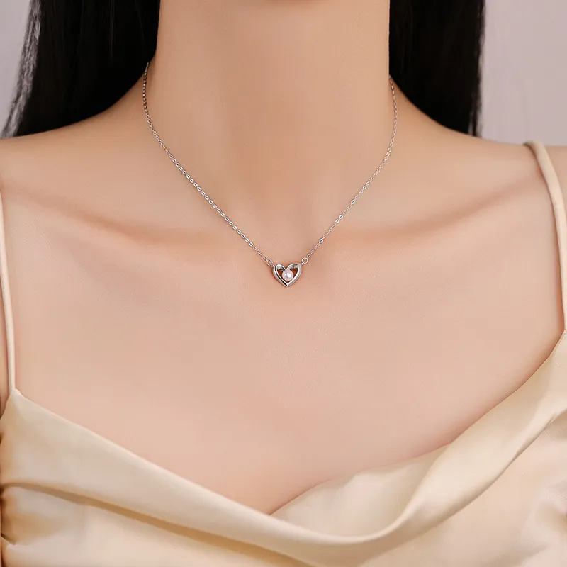 Heart Grass 999 Fine Silver Necklaces Women's-3
