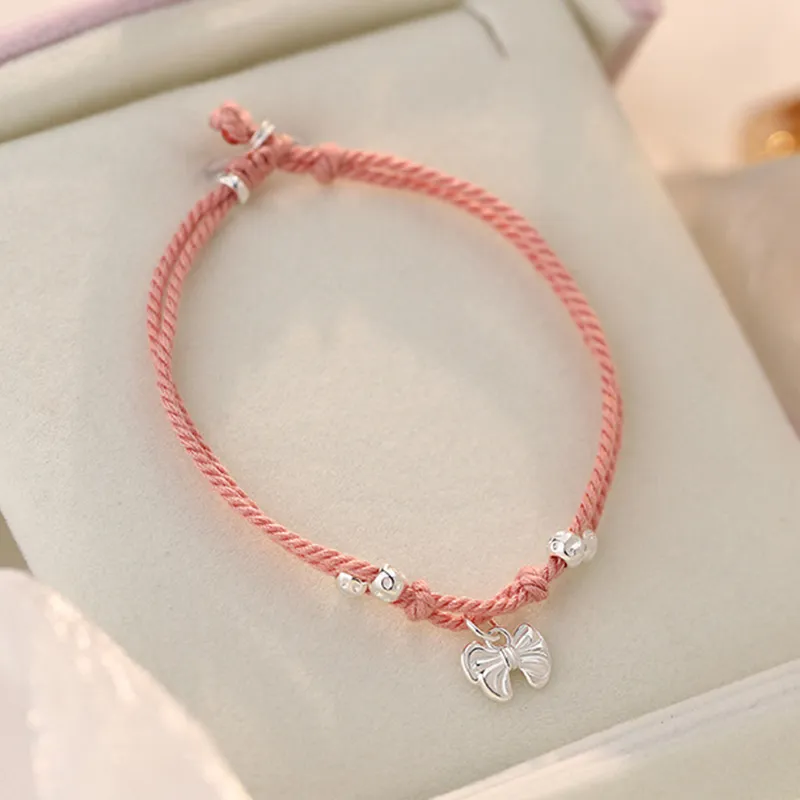 Heart Grass S925 Silver Bracelets Women's-5