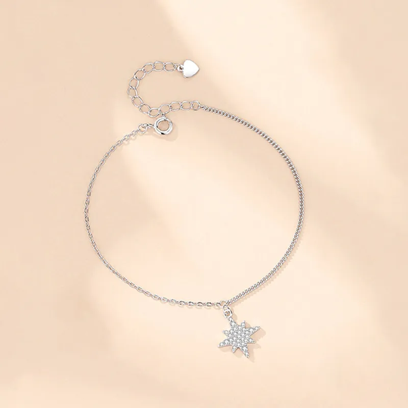 Heart Grass S925 Silver Bracelets Women's-1