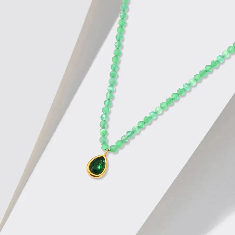 Heart Grass Alloy Necklaces Women's-2