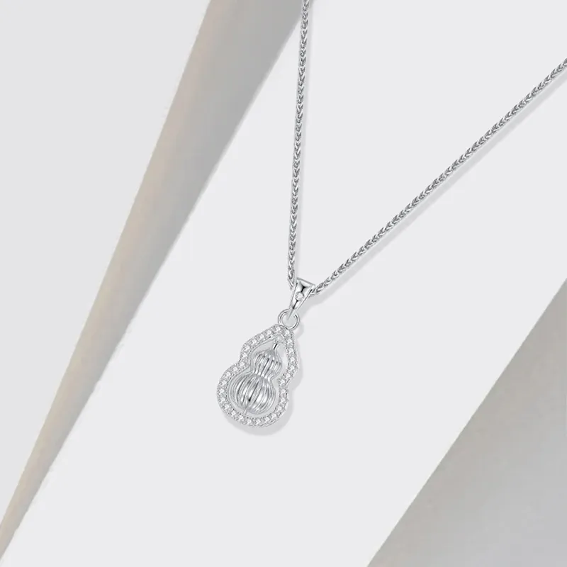 Heart Grass 999 Fine Silver Sterling Silver Necklaces Women's-2