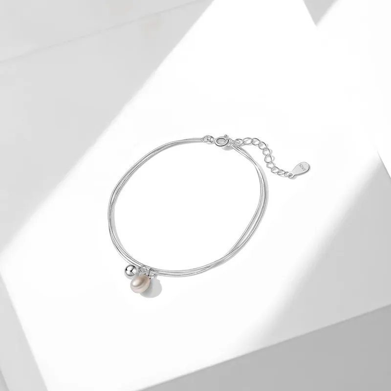 Heart Grass S925 Silver Bracelets Women's-2
