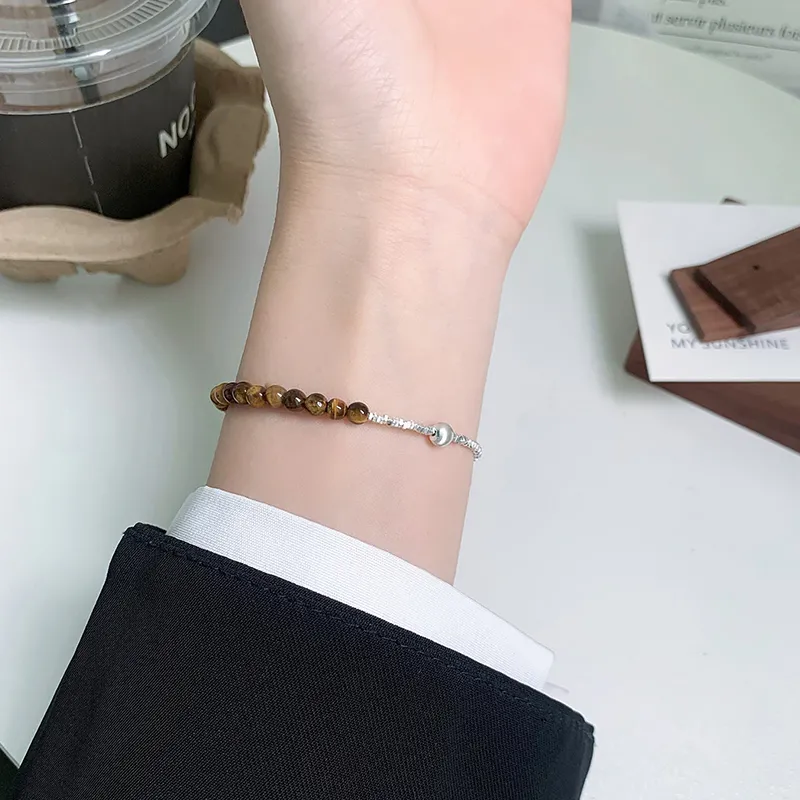 Heart Grass S925 Silver Bracelets Women's-3