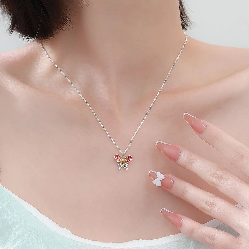 Heart Grass 999 Fine Silver Necklaces Women's-3