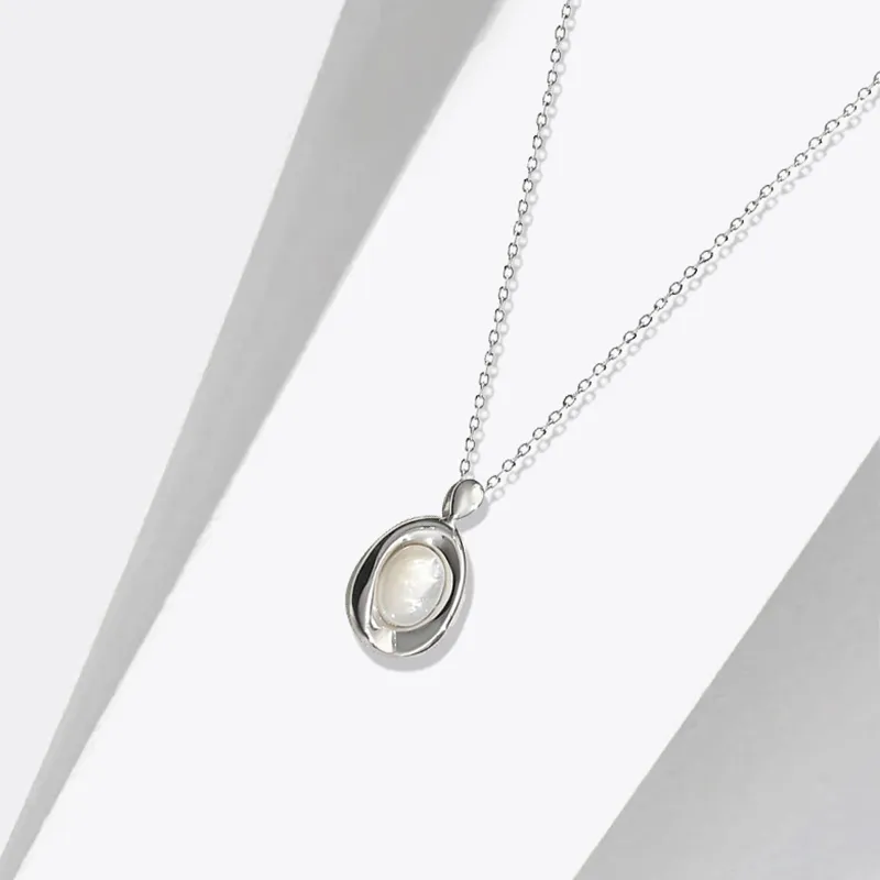 Heart Grass S925 Silver Necklaces Women's-2