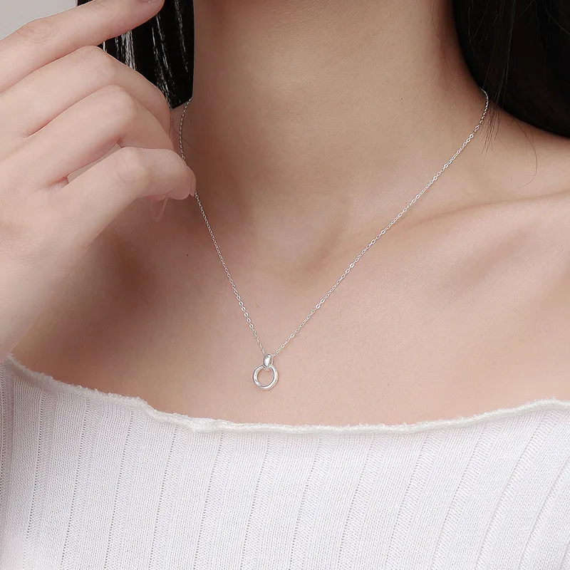 Heart Grass 999 Fine Silver Necklaces Women's-4