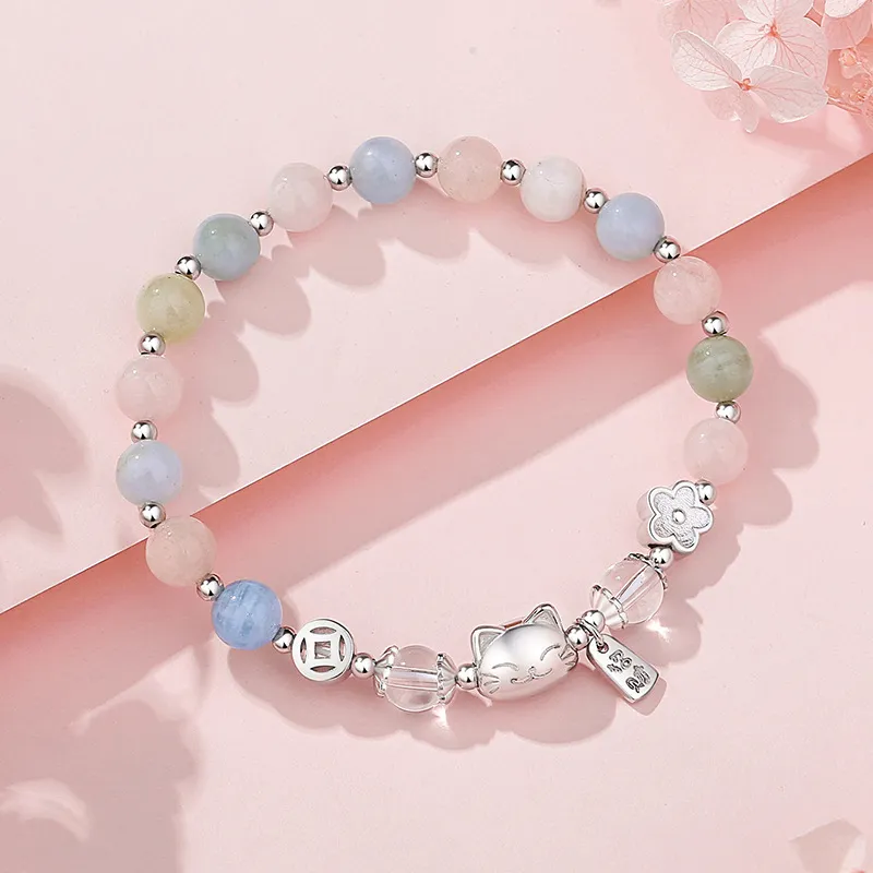 Heart Grass S925 Silver Bracelets Women's-2