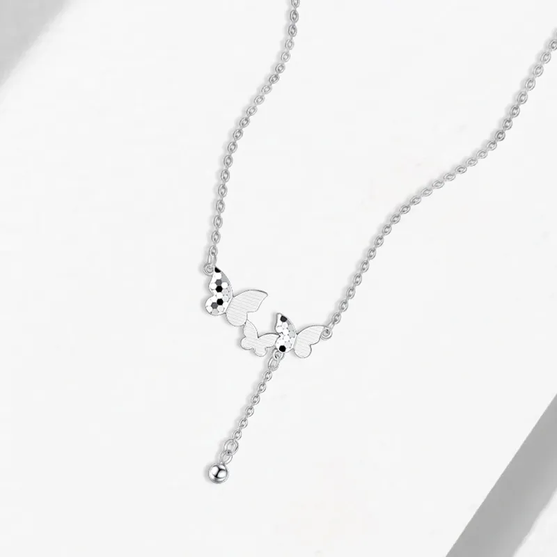 Heart Grass S925 Silver Necklaces Women's-2