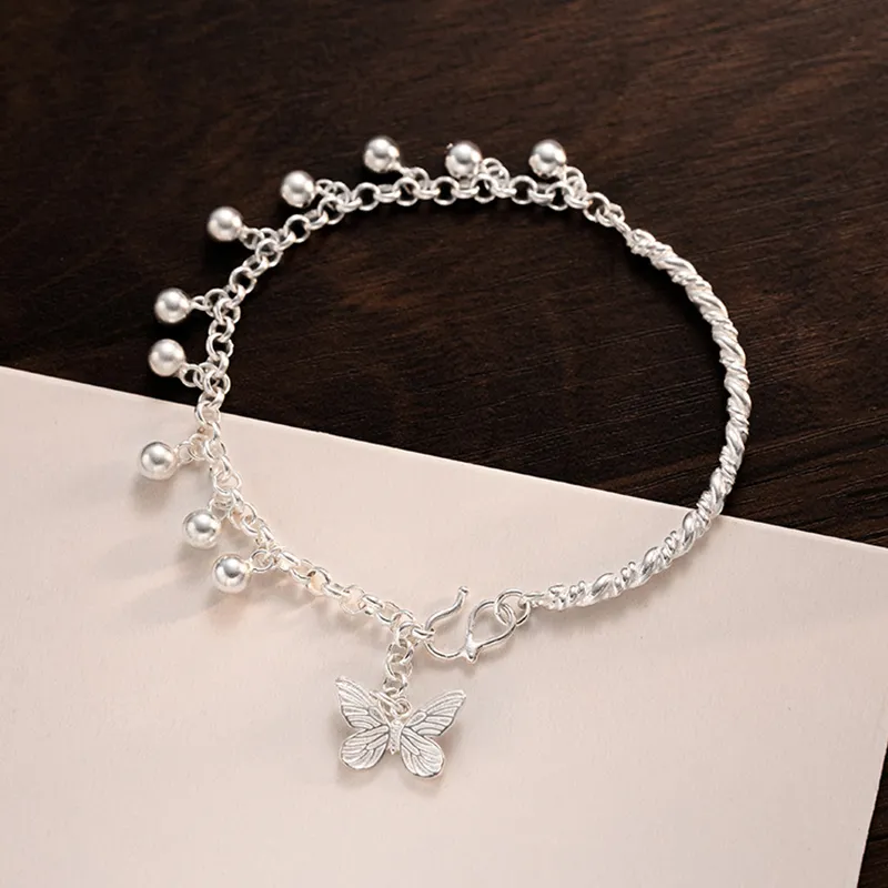 Heart Grass S925 Silver Bracelets Women's-1