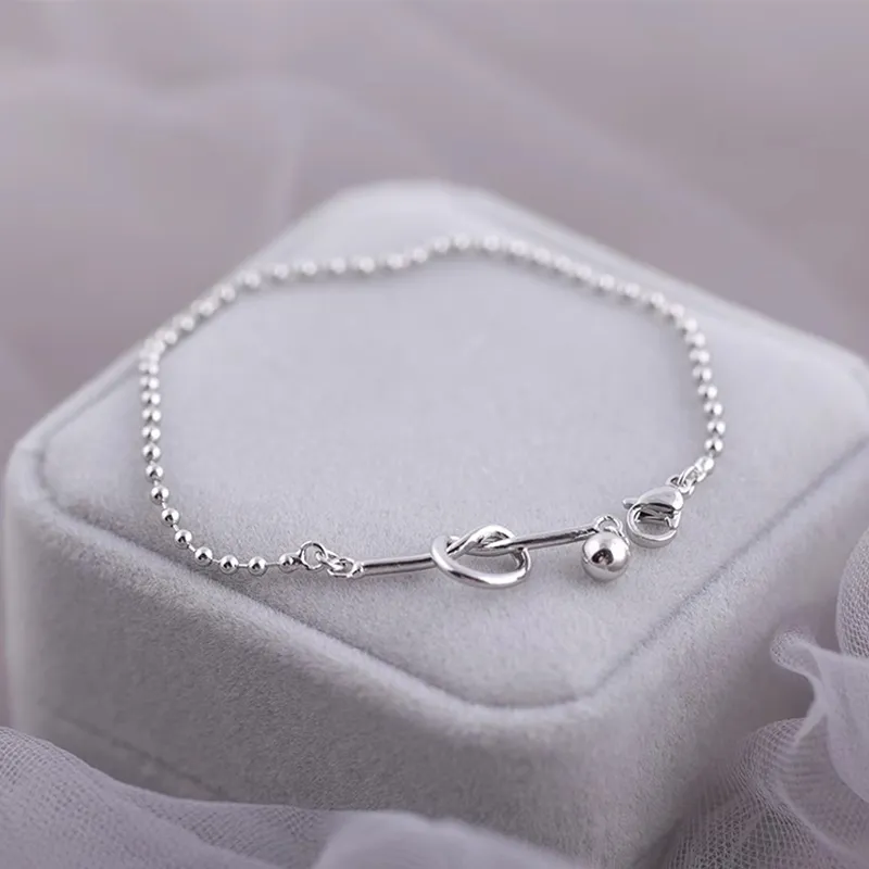 Heart Grass S925 Silver Bracelets Women's-2