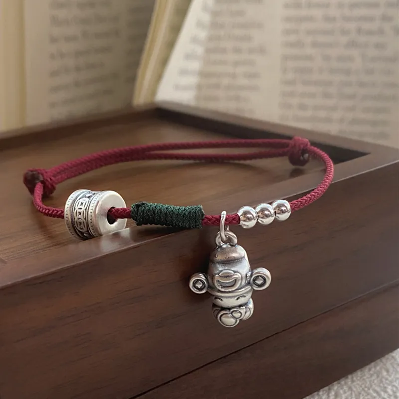 Heart Grass 999 Fine Silver Bracelets Women's-2