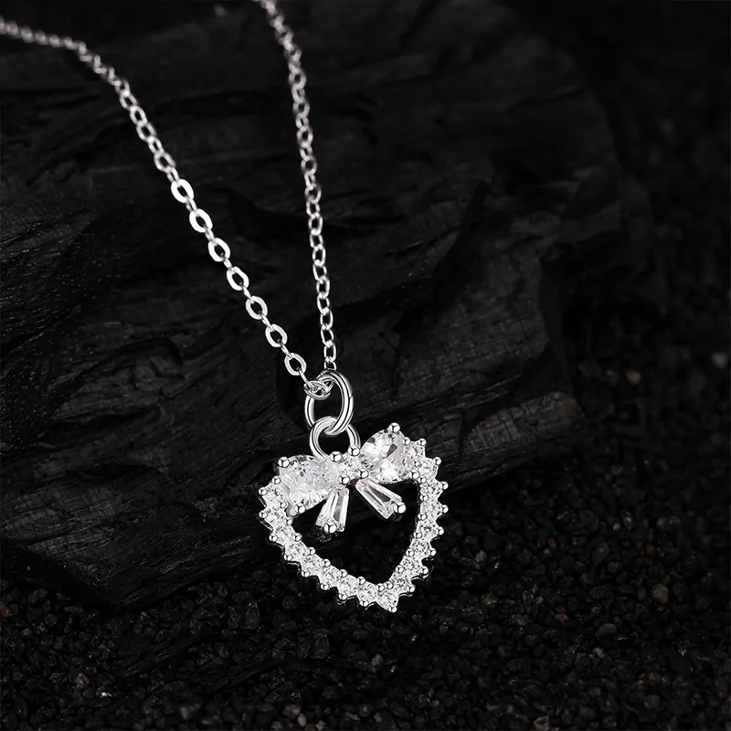Heart Grass 999 Fine Silver Necklaces Women's-2