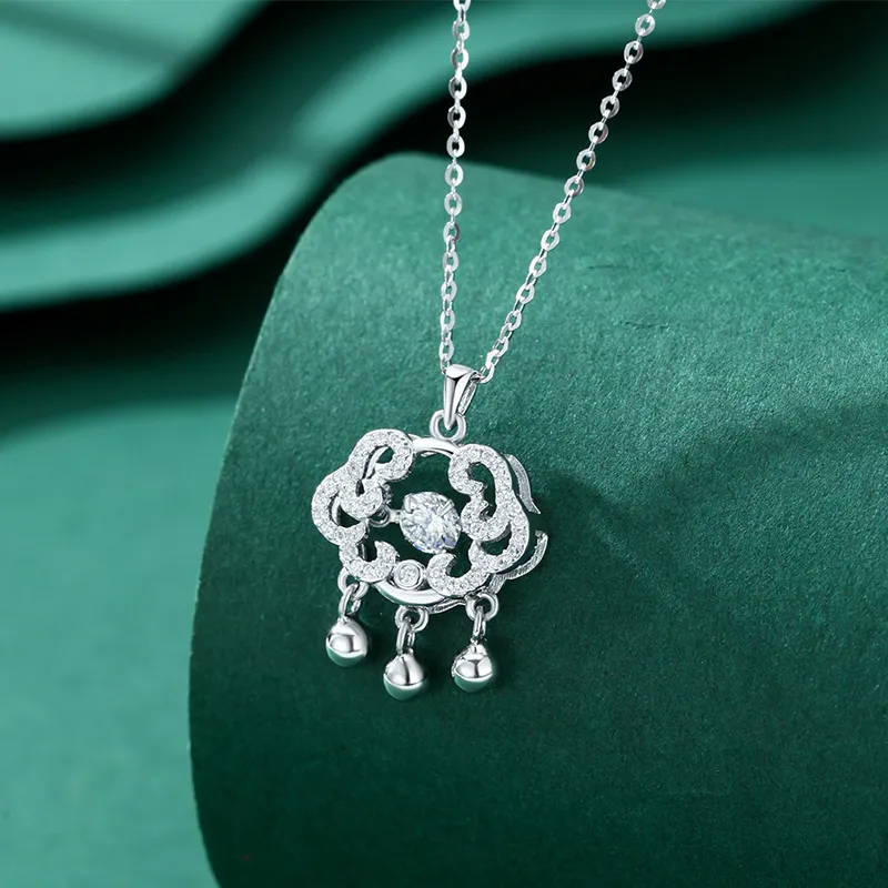 Heart Grass 999 Fine Silver Necklaces Women's-2
