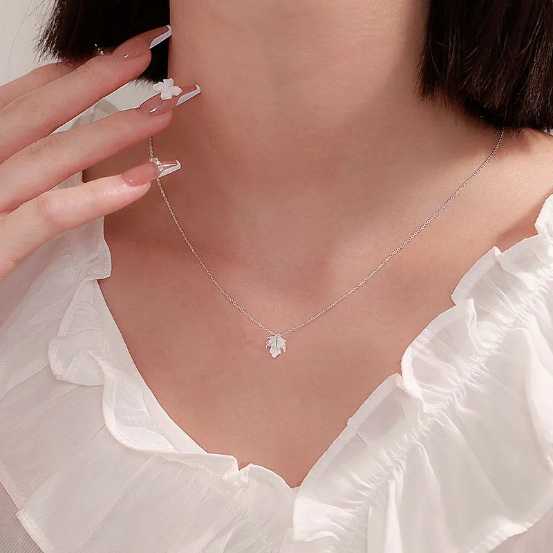 Heart Grass 999 Fine Silver Necklaces Women's-4