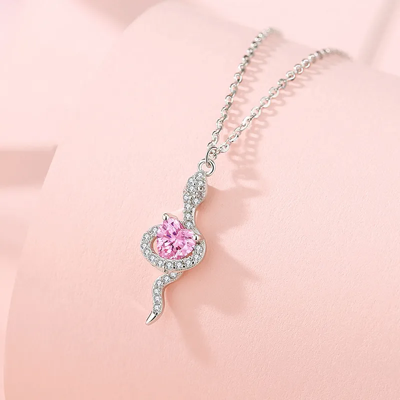 Heart Grass S925 Silver Necklaces Women's-2