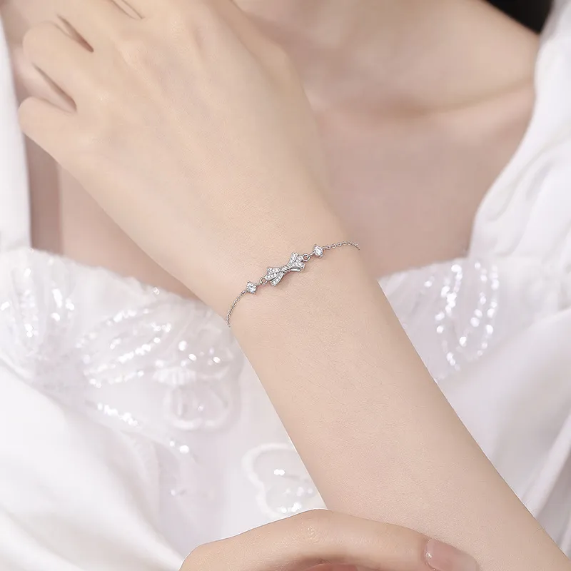 Heart Grass S925 Silver Bracelets Women's-3